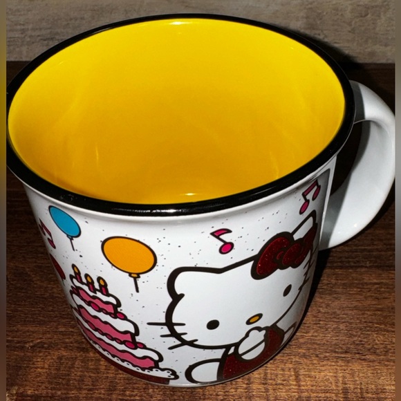 Hello Kitty Glitter HAPPY BIRTHDAY Mug - NEW - Picture 6 of 6